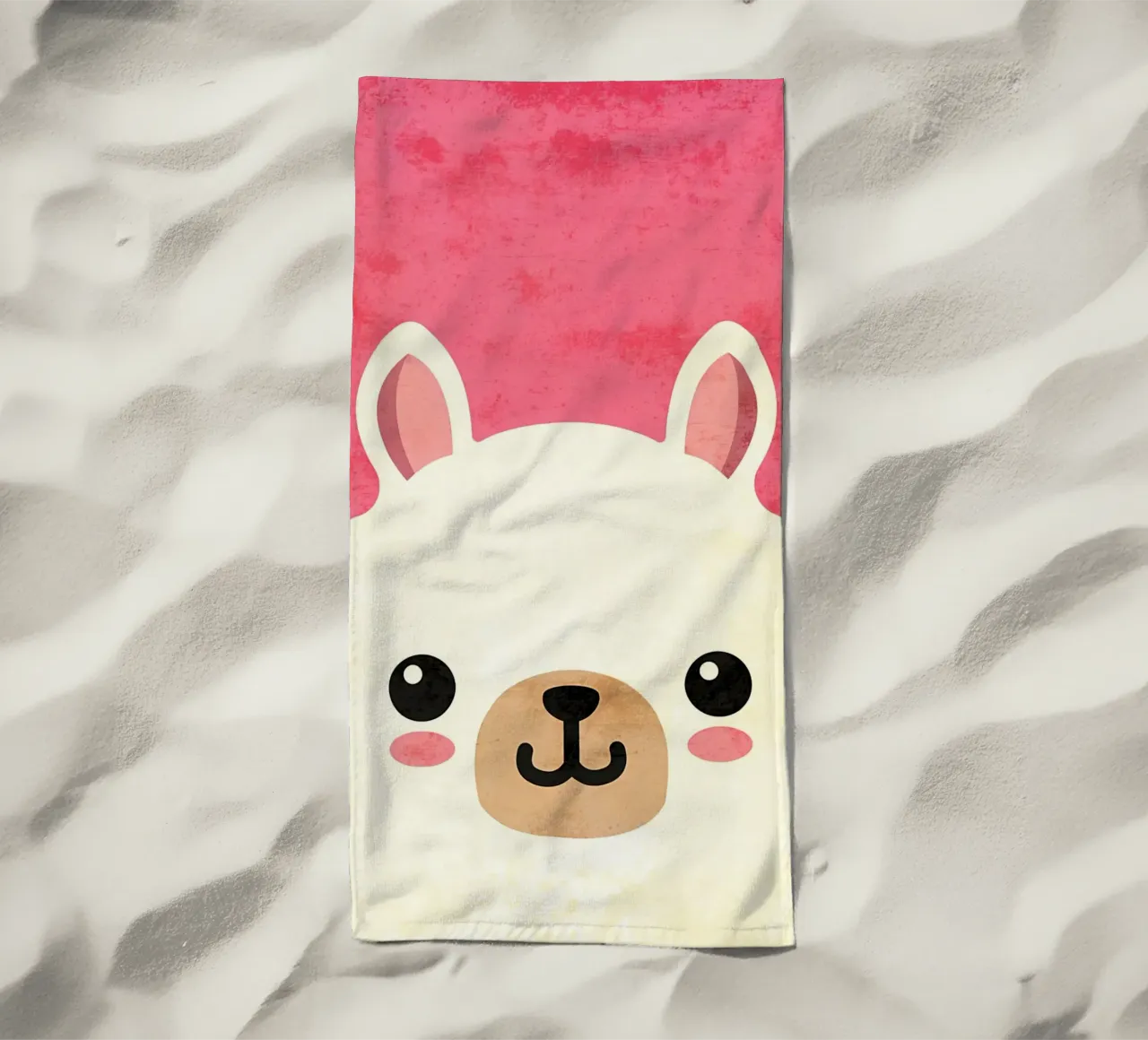 Lama a cartoni animati telo mare da Paul Studio