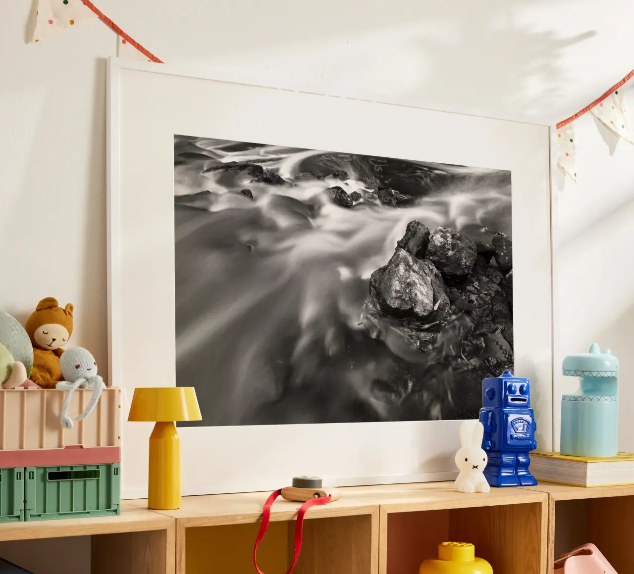 Il flusso poster con telaio in legno da Tal Paz-Fridman