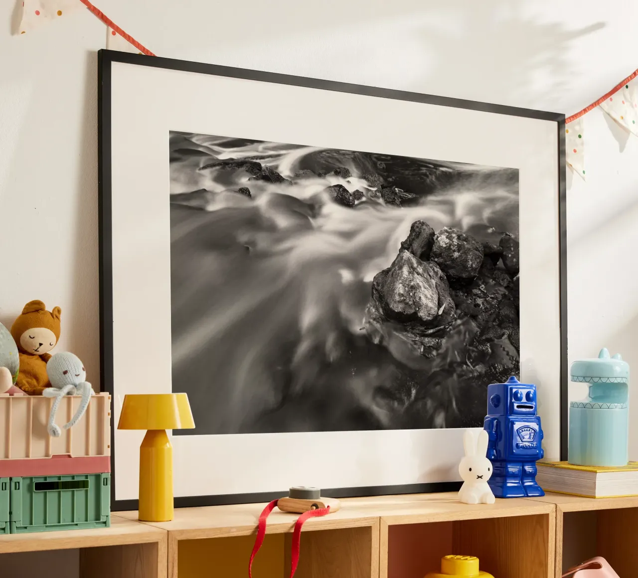Il flusso poster con telaio in legno da Tal Paz-Fridman