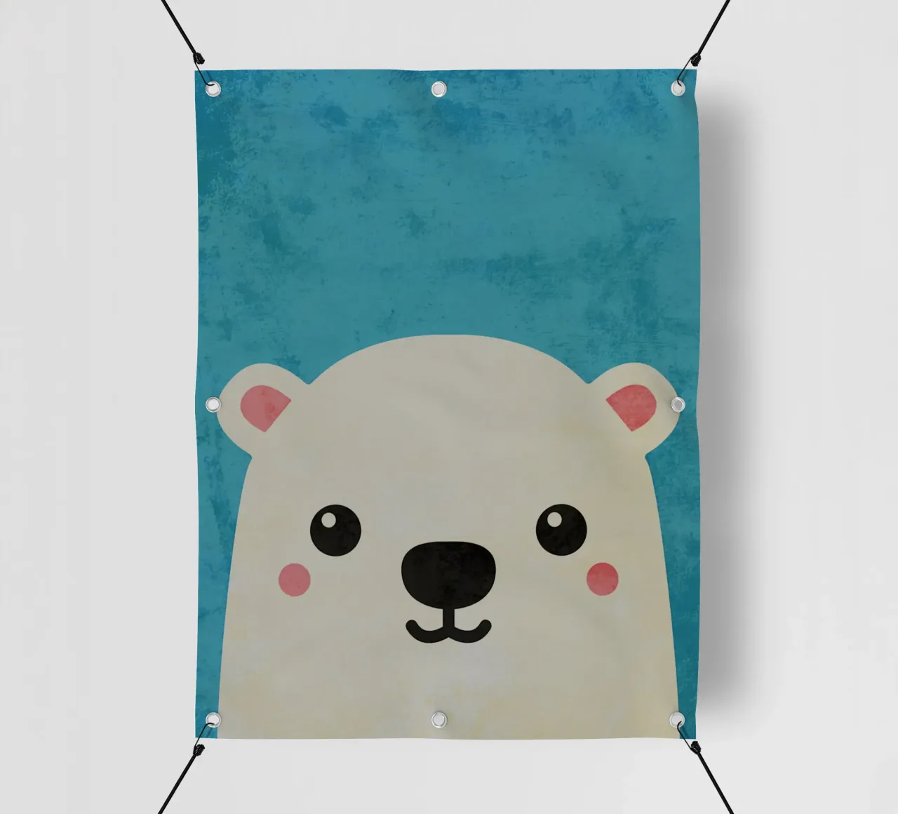 Orso polare a cartoni animati telo in pvc da Paul Studio