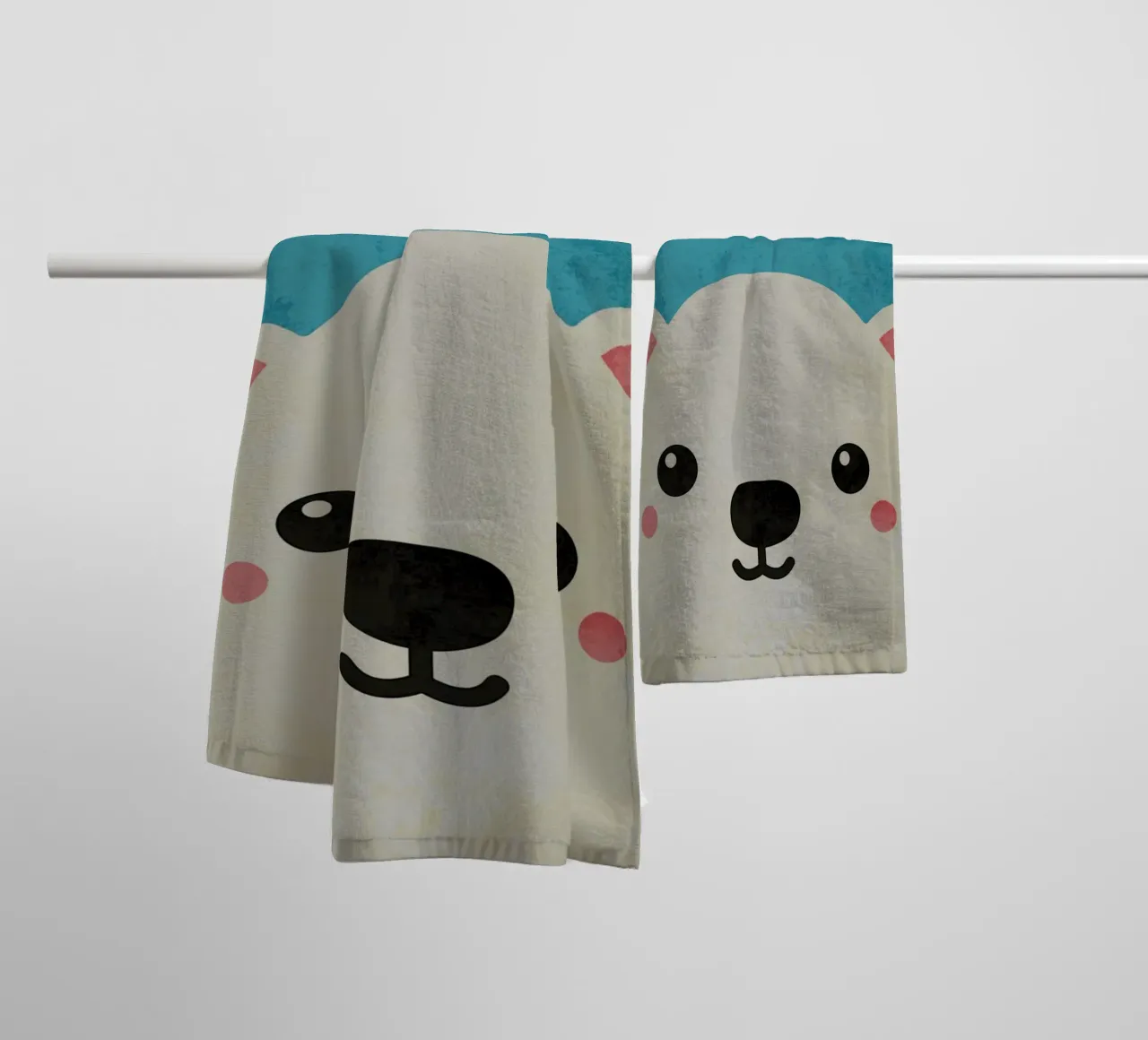 Orso polare a cartoni animati asciugamano da bagno da Paul Studio