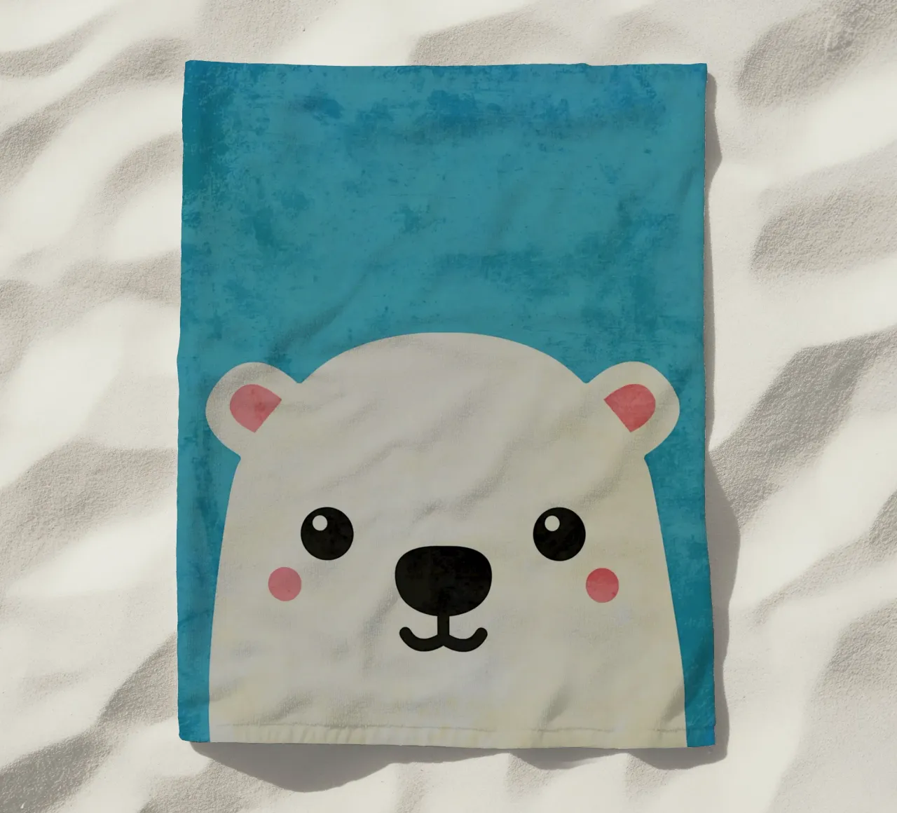 Orso polare a cartoni animati telo mare da Paul Studio