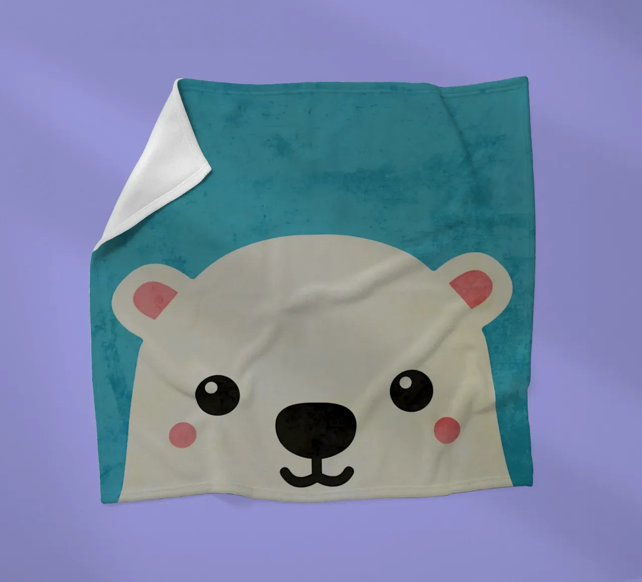 Orso polare a cartoni animati coperta in pile da Paul Studio
