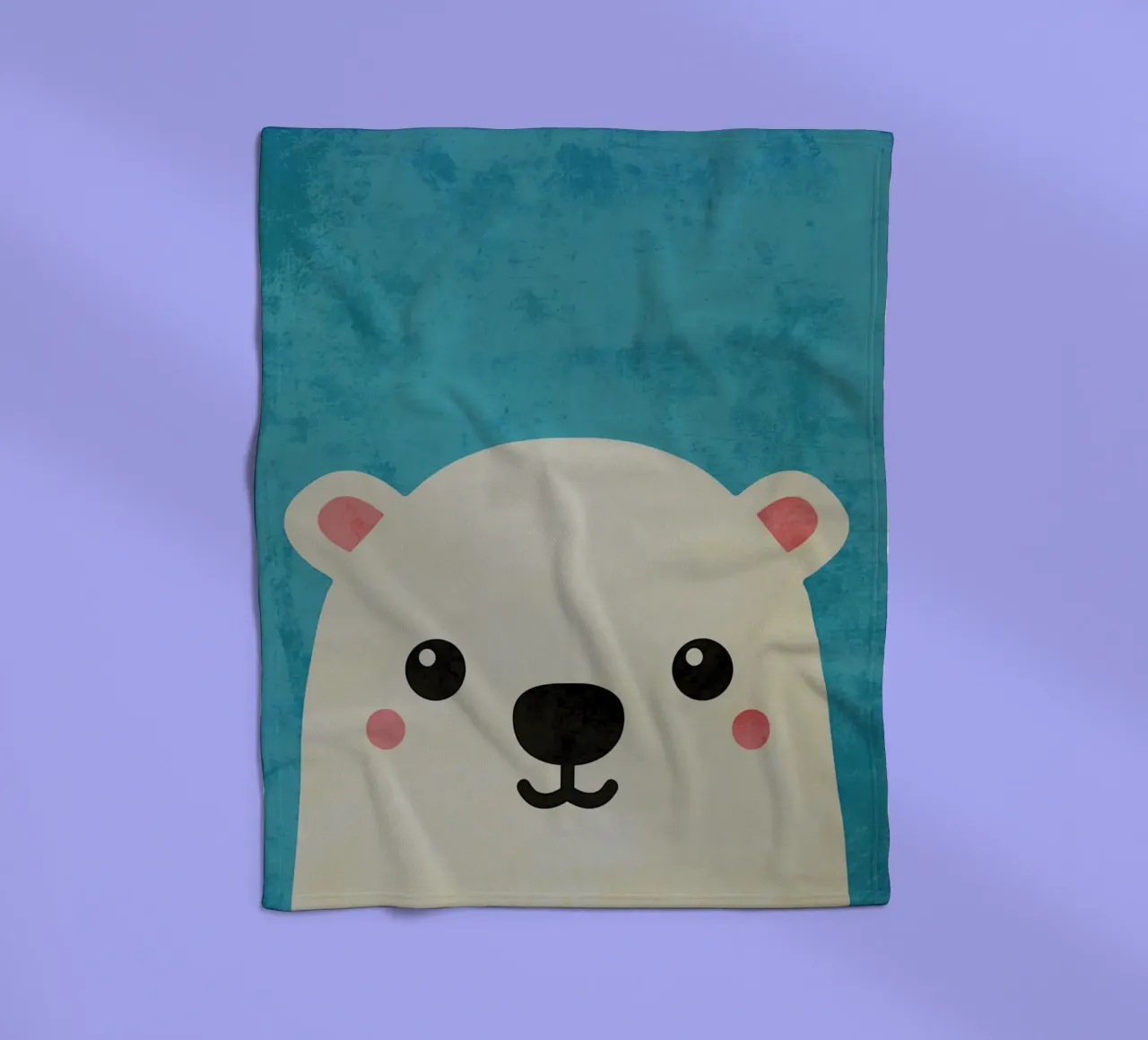 Orso polare a cartoni animati coperta in pile da Paul Studio