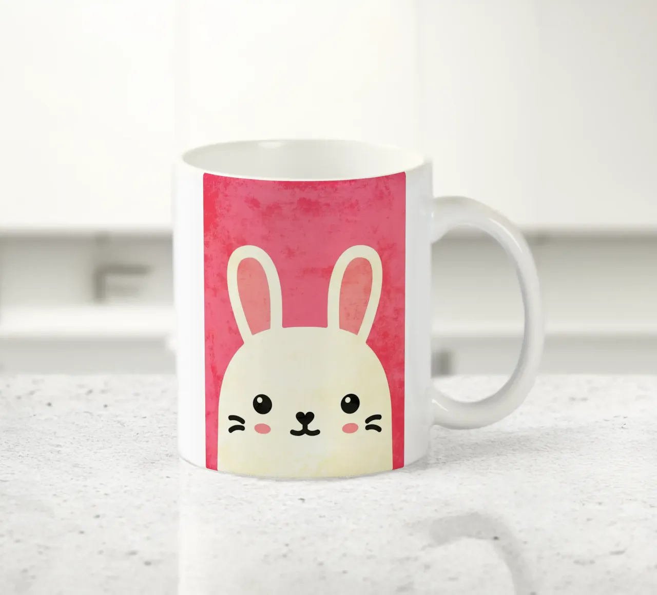 Coniglio dei cartoni animati tazza in ceramica da Paul Studio