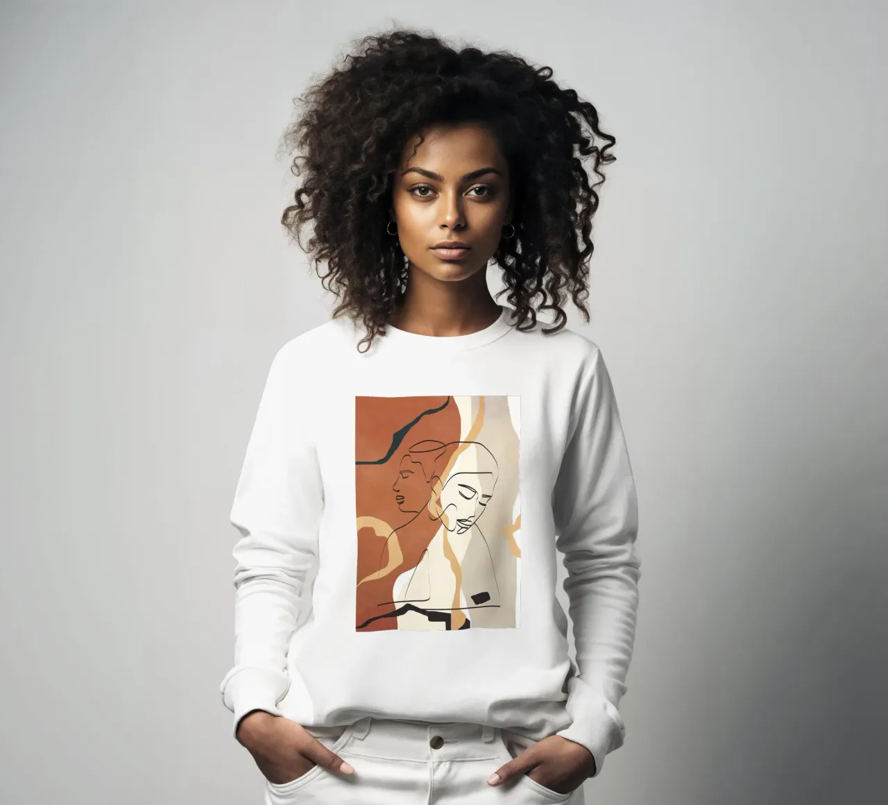 Developed Faces 02 felpa da Nadjaa