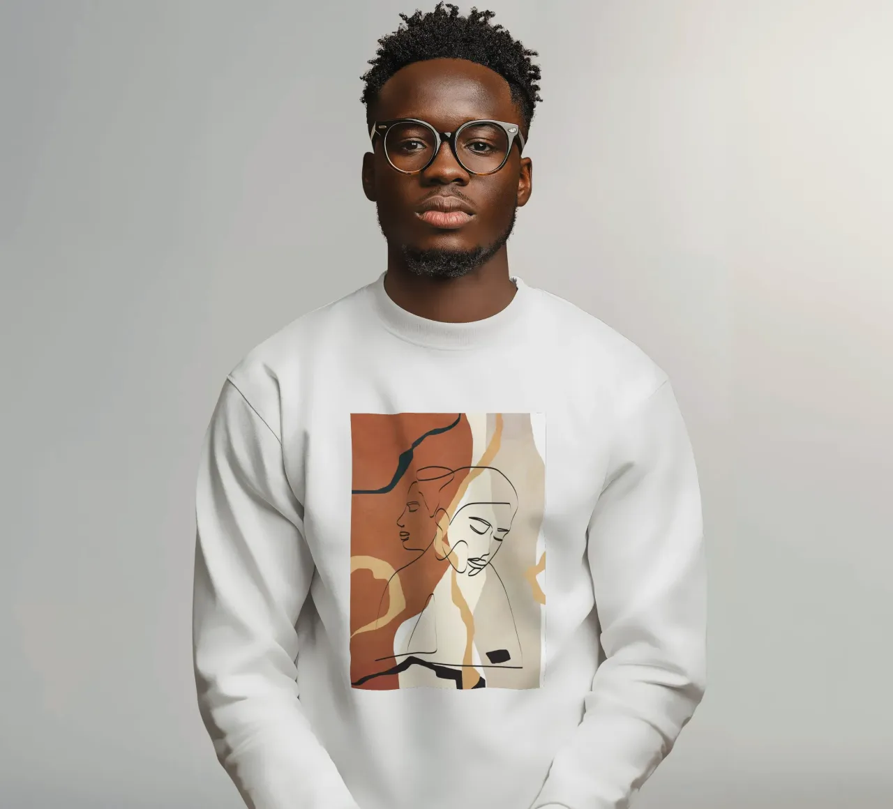 Developed Faces 02 felpa da Nadjaa