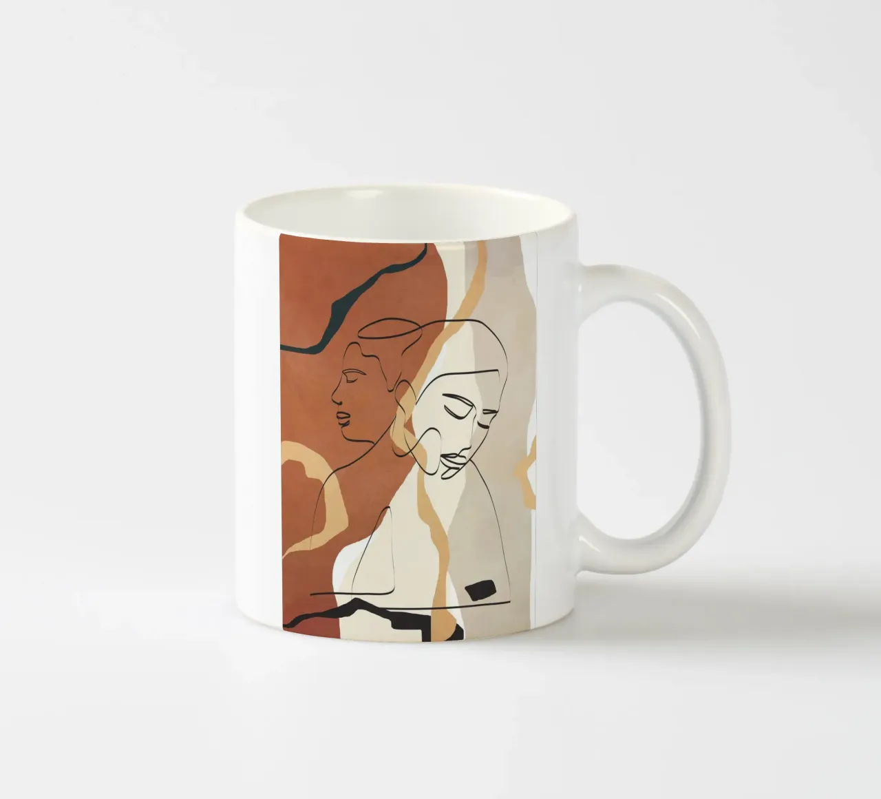 Developed Faces 02 tazza in ceramica da Nadjaa