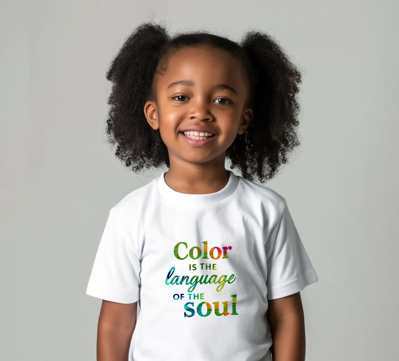 COLOR IS THE LANGUAGE OF THE SOUL t-shirt bambini da Vintage Van Gogh