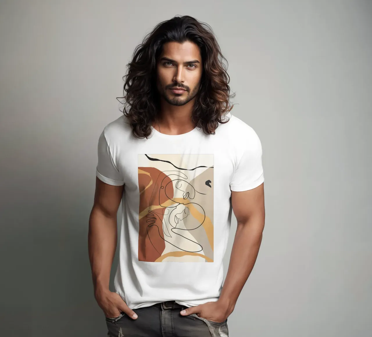 Developed Faces 03 t-shirt by Nadjaa