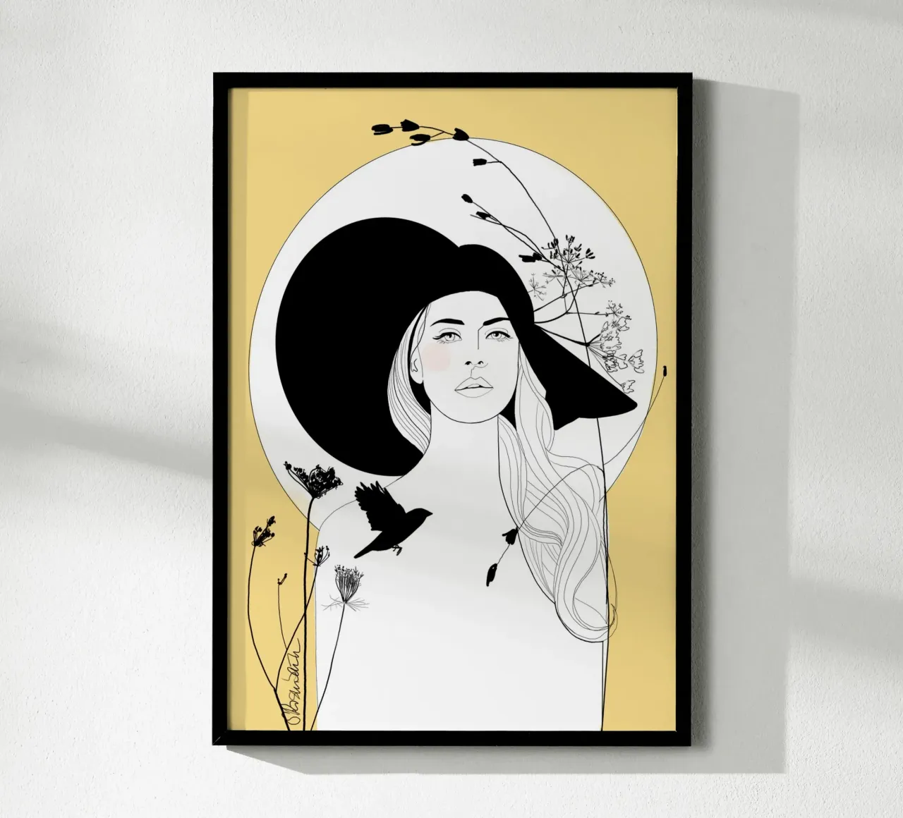 Summergirl poster con telaio in plastica da SaraRosenbaum