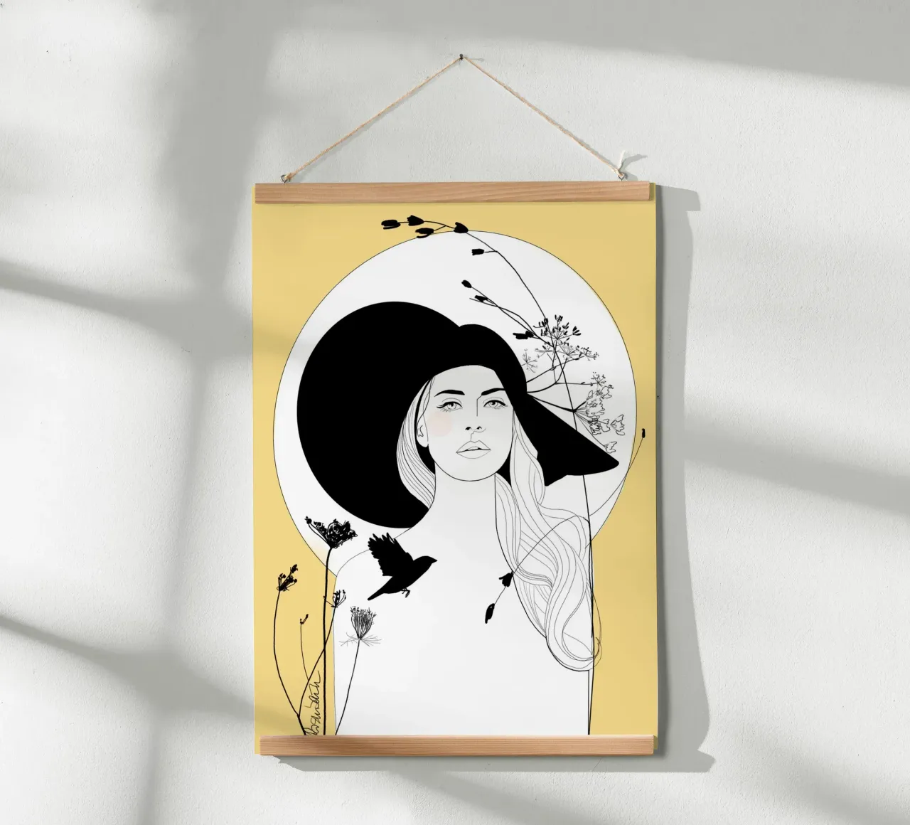 Summergirl poster con telaio in plastica da SaraRosenbaum
