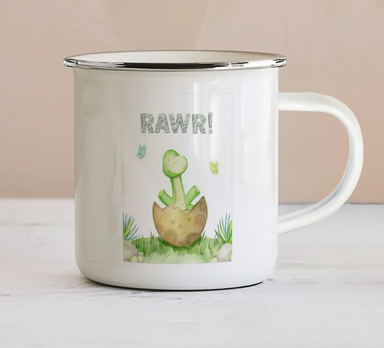 RAWR! tazza in smalto da LisaArtes