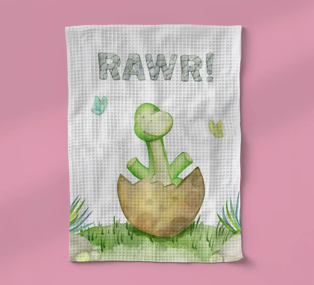 RAWR! canovaccio da cucina da LisaArtes