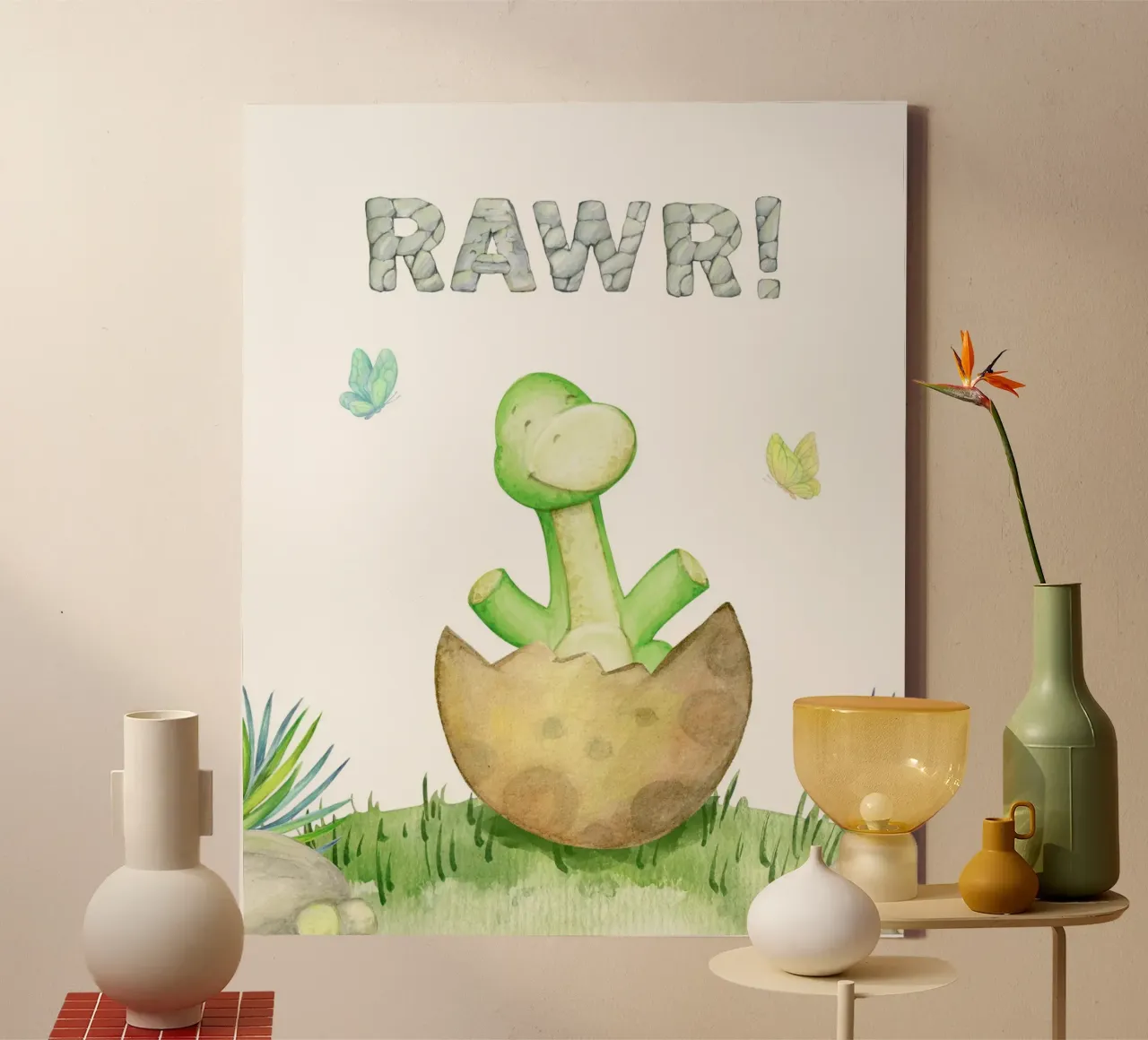 RAWR! tela con Cornice a cassetta da LisaArtes