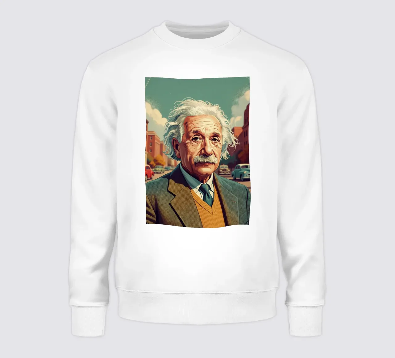 Albert Einstein vintage style felpa da Lembayung art
