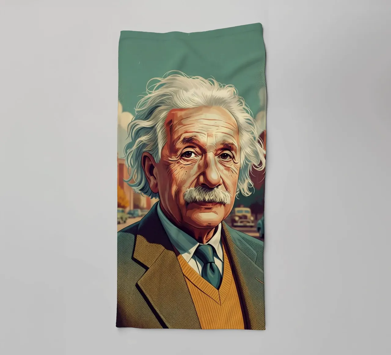 Albert Einstein vintage style asciugamano da bagno da Lembayung art