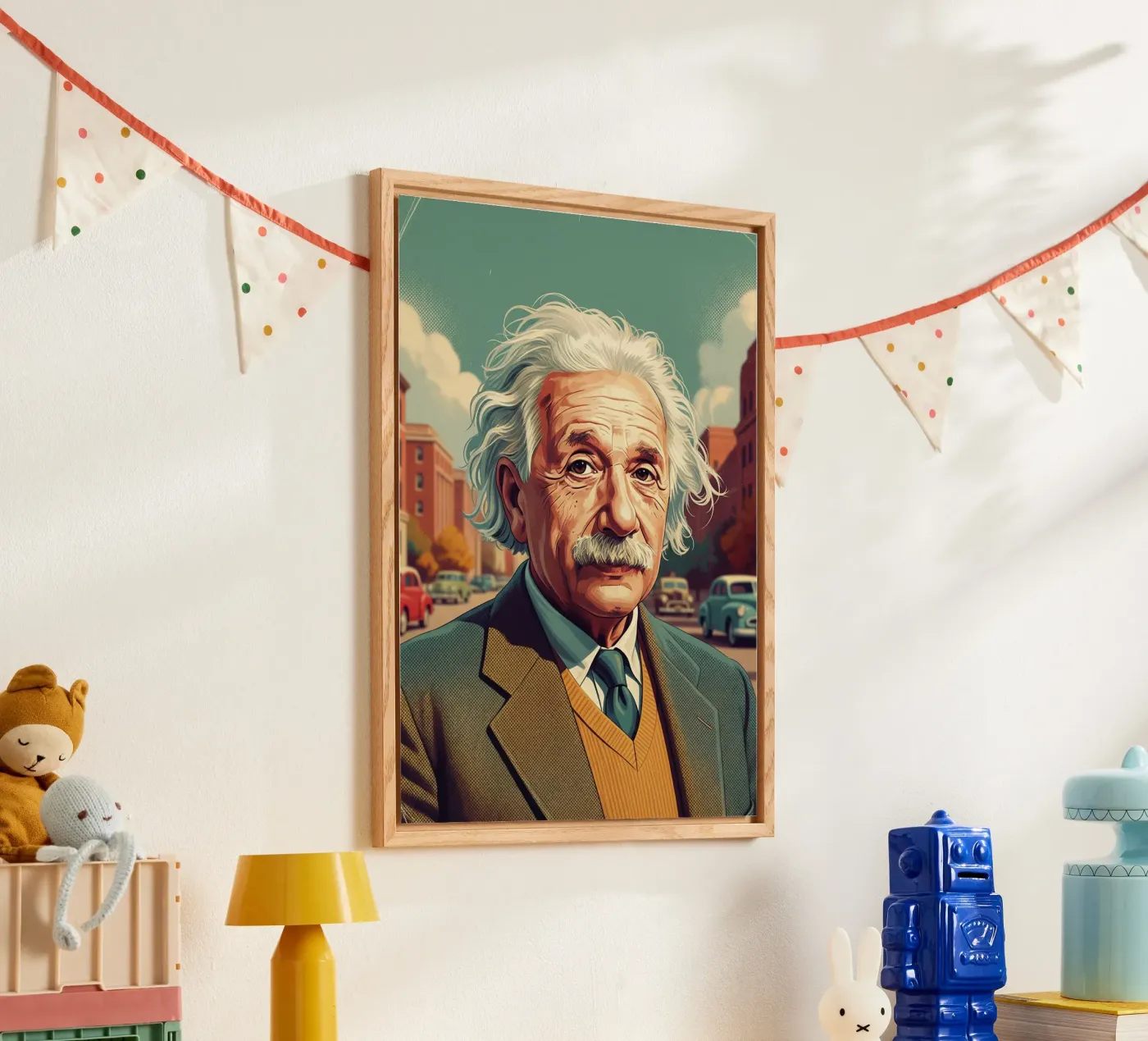 Albert Einstein vintage style plexiglass da Lembayung art
