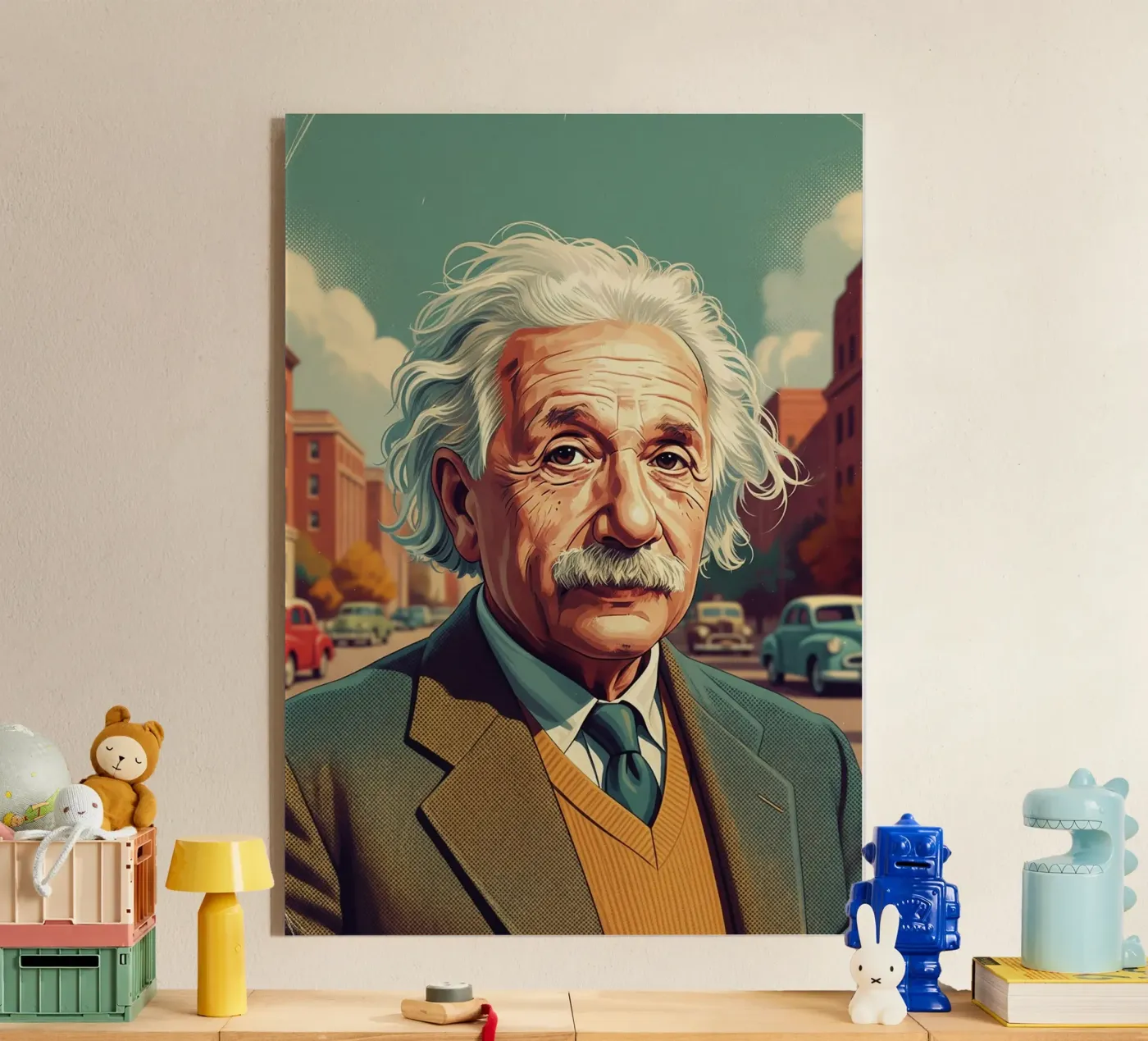 Albert Einstein vintage style plexiglass da Lembayung art