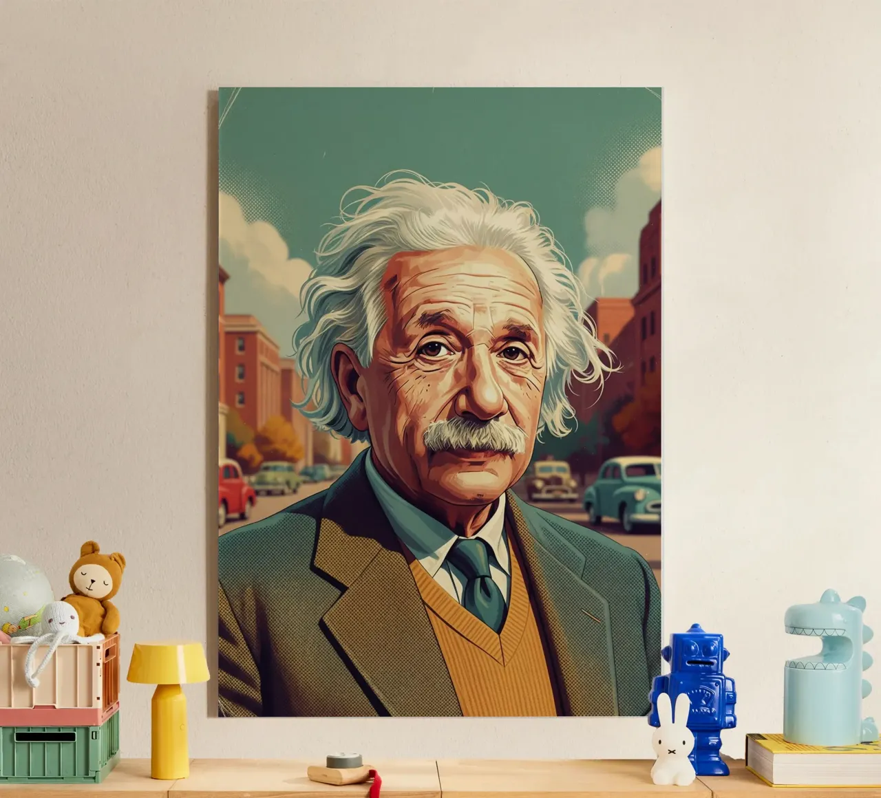 Albert Einstein vintage style plexiglass da Lembayung art