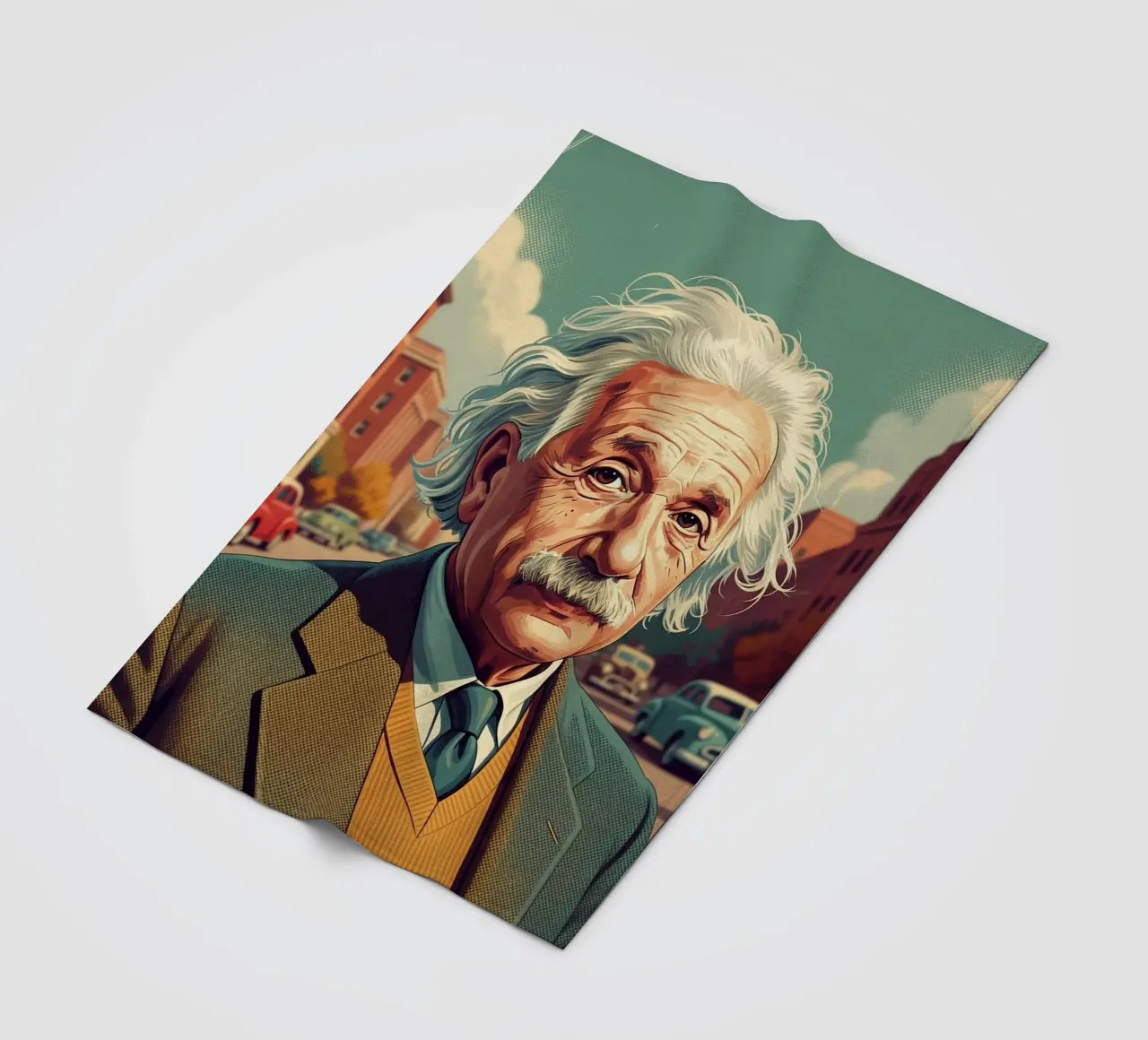 Albert Einstein vintage style coperta in pile da Lembayung art