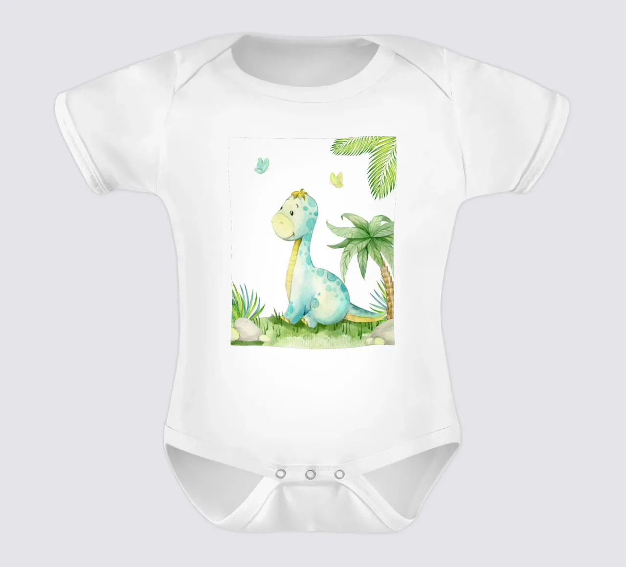 Dinosaur body neonato maniche corte da LisaArtes