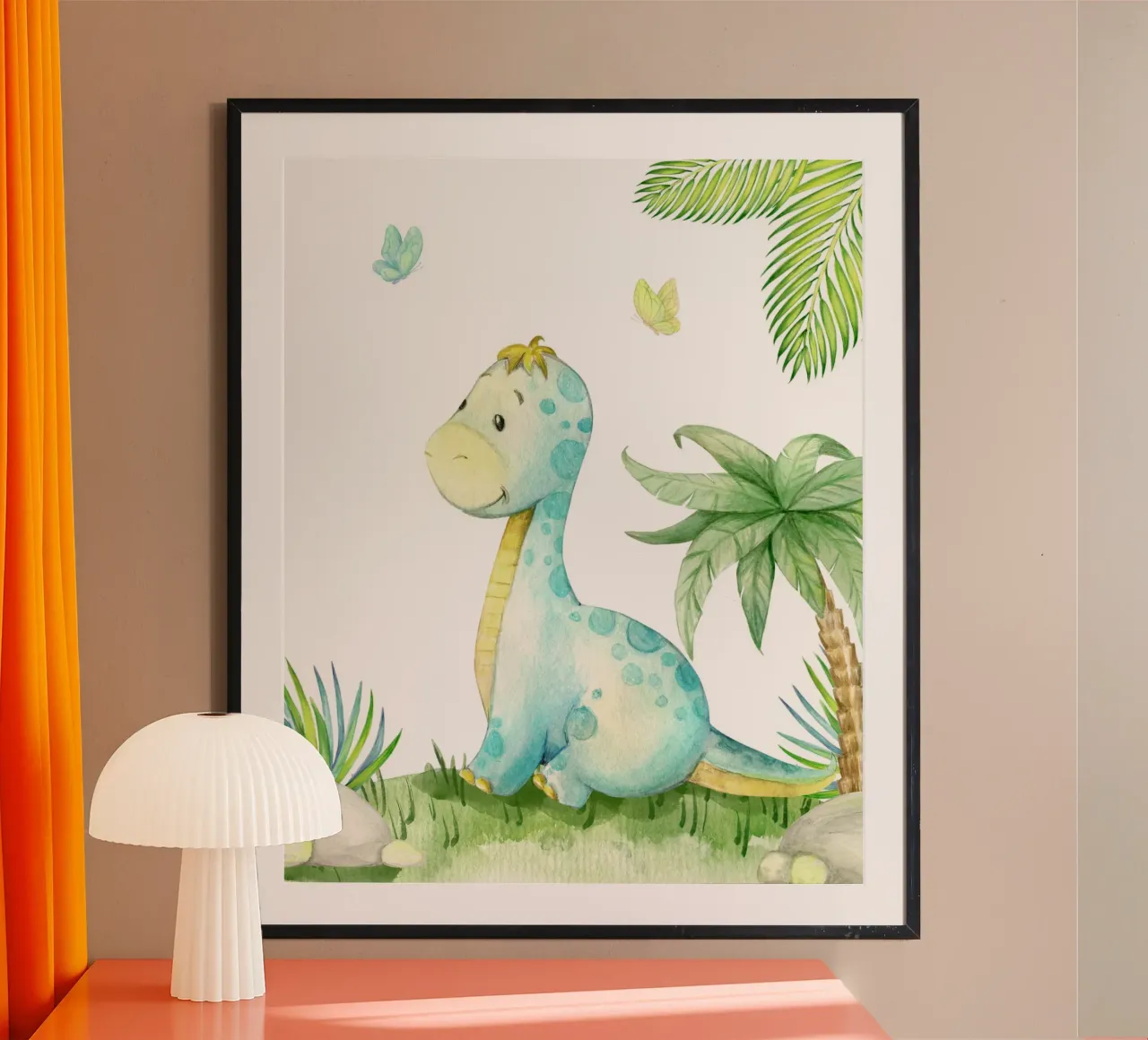 Dinosaur poster con telaio in plastica da LisaArtes