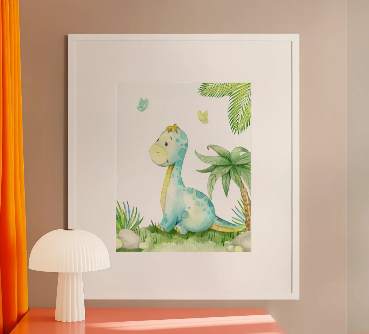 Dinosaur poster con telaio in plastica da LisaArtes