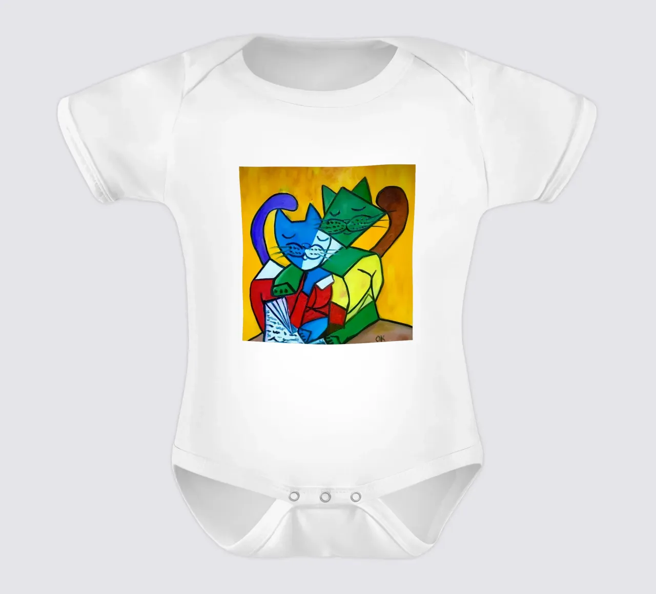 Due gatti lettori body neonato maniche corte da NelidaRMackey