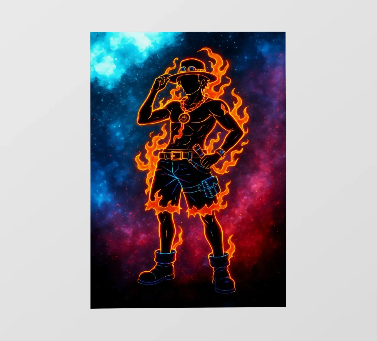 Soul Of One piece Portgas D. Ace pellicola backlit da DGSoulheroes