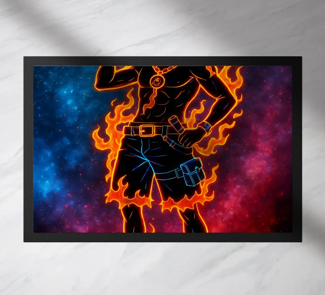 Soul Of One piece Portgas D. Ace doormat by DGSoulheroes