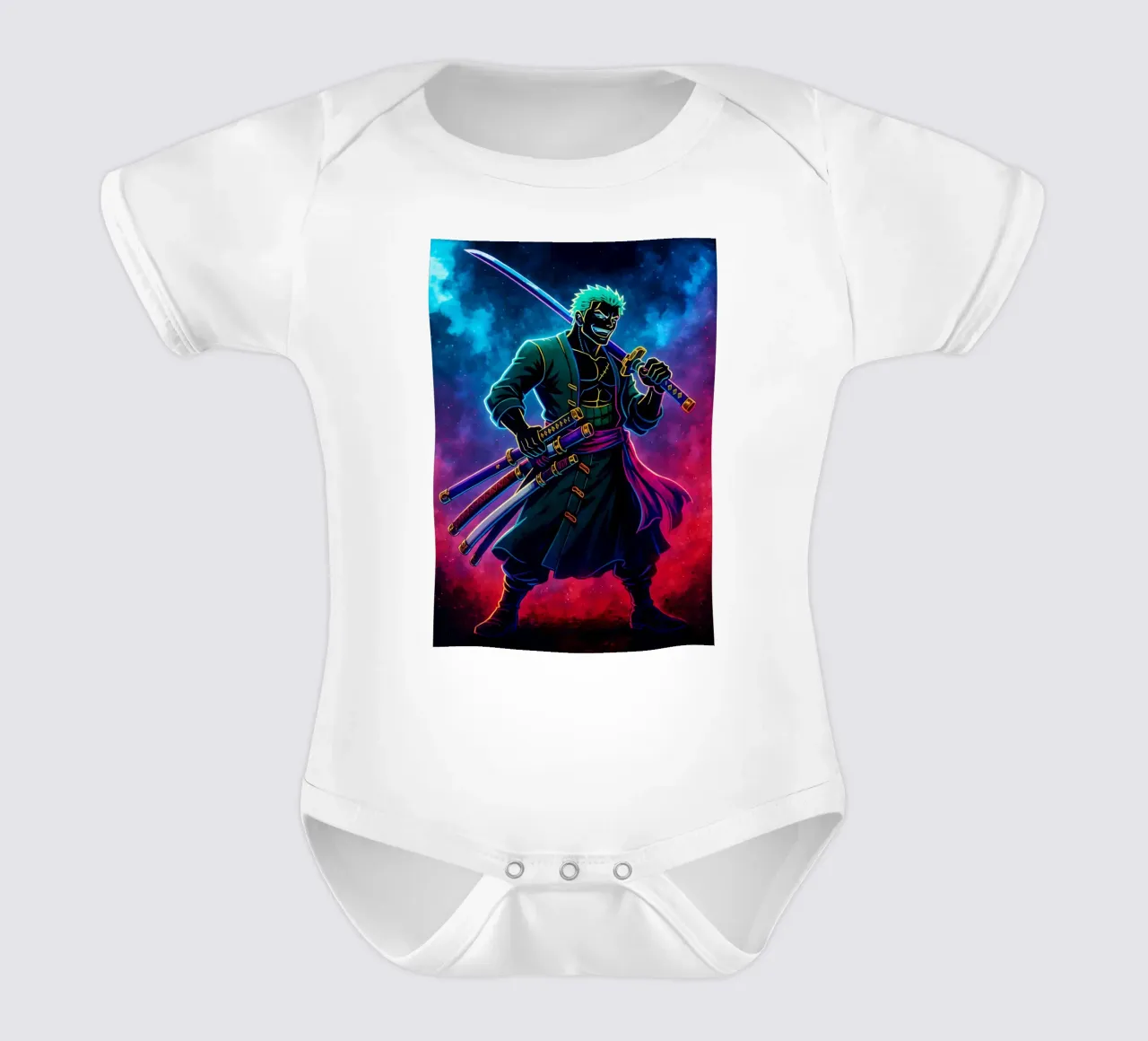 Soul Of One piece Roronoa Zoro body neonato maniche corte da DGSoulheroes