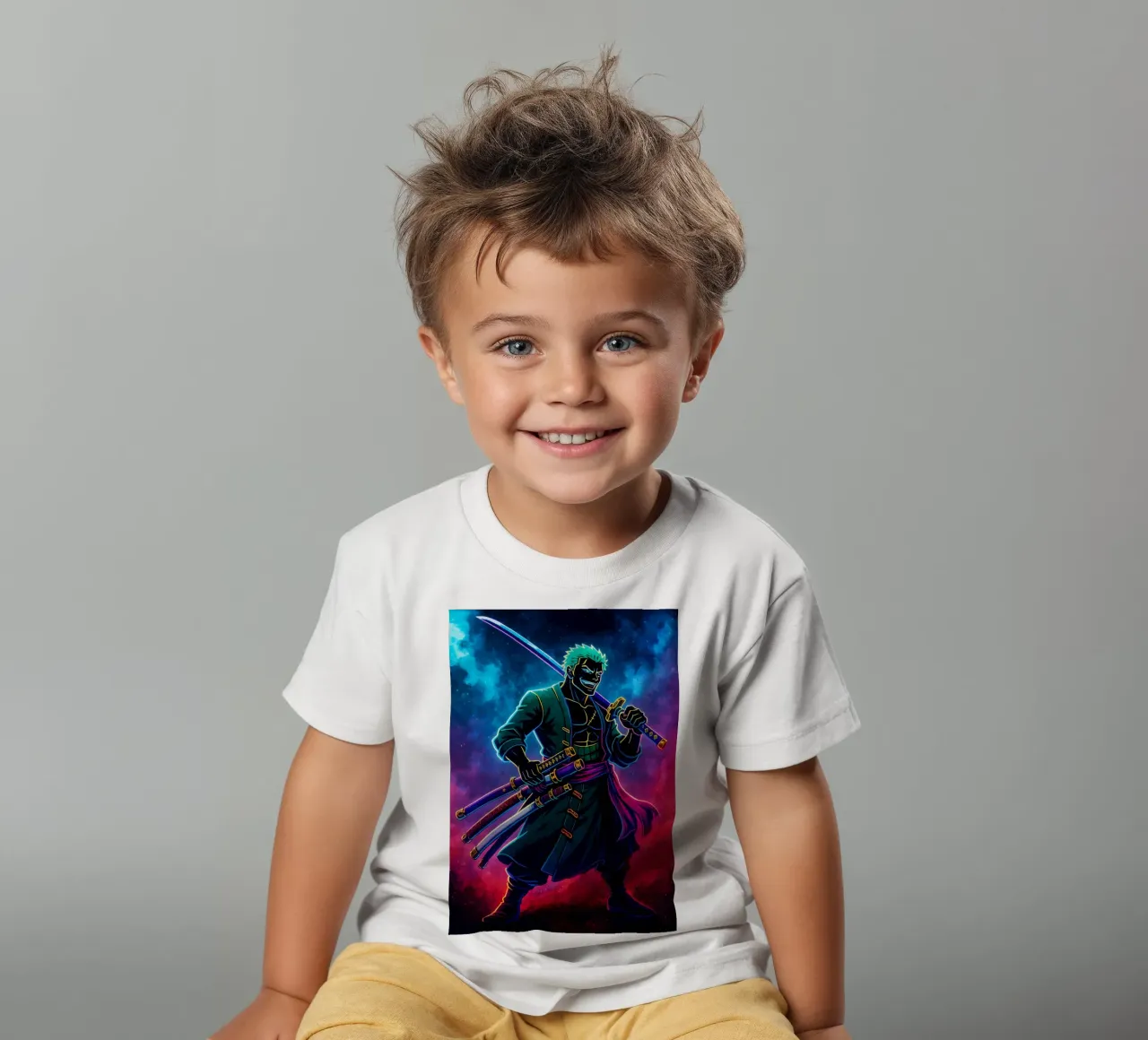 Soul Of One piece Roronoa Zoro t-shirt bambini da DGSoulheroes