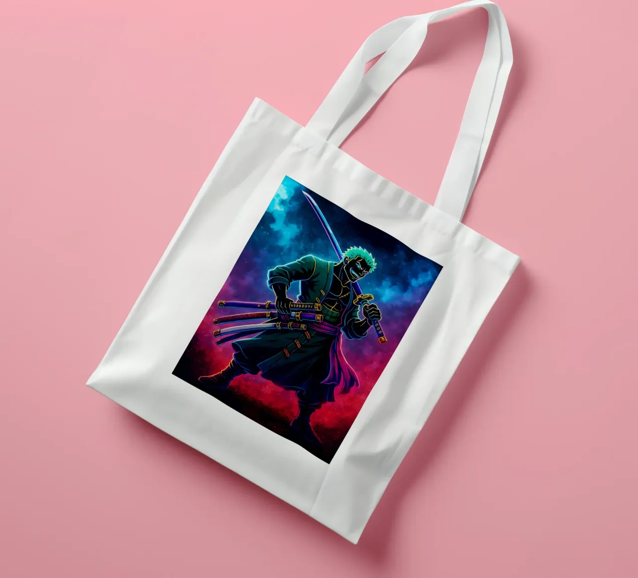 Soul Of One piece Roronoa Zoro borsa in juta da DGSoulheroes