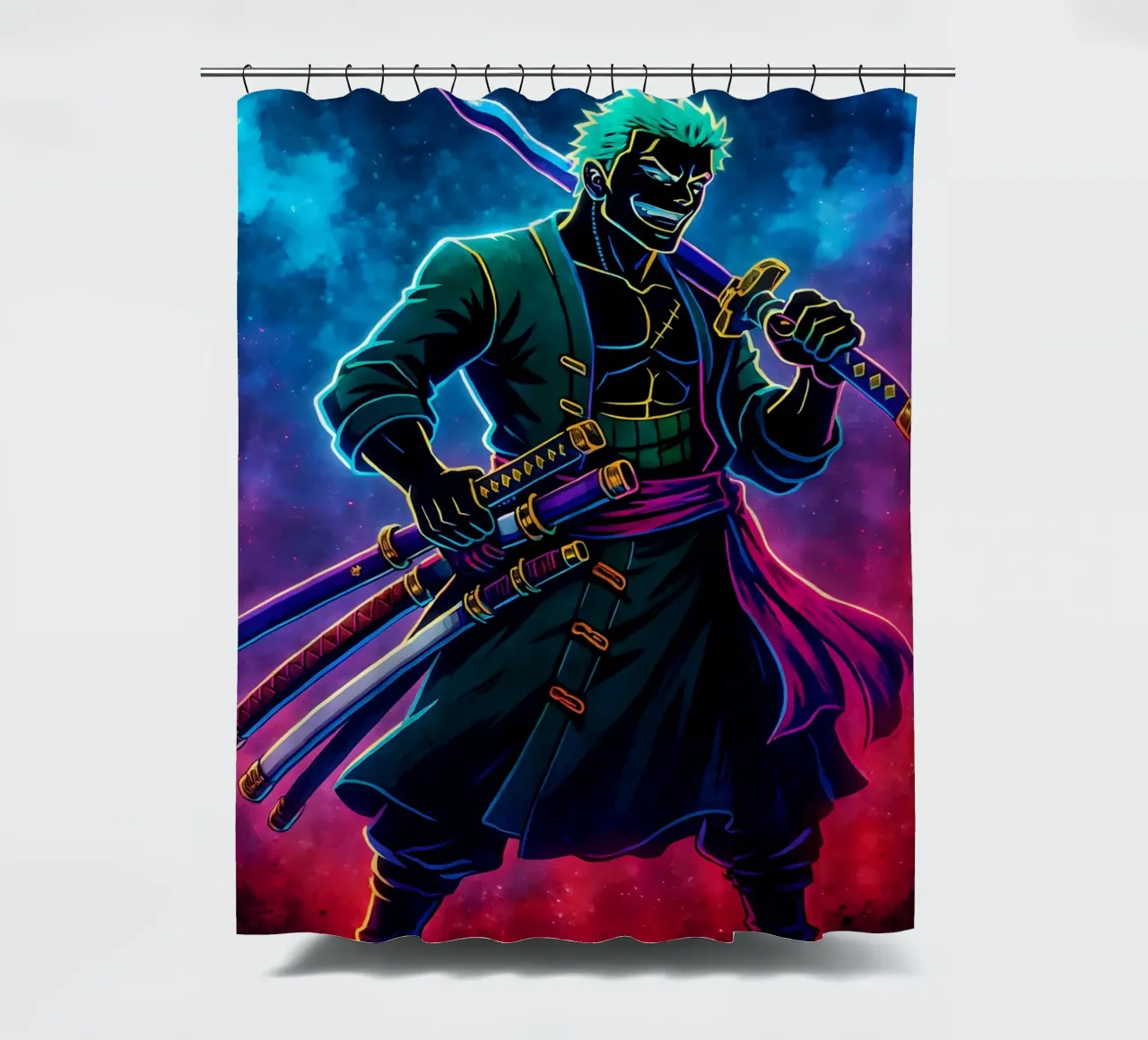 Soul Of One piece Roronoa Zoro tenda da doccia da DGSoulheroes