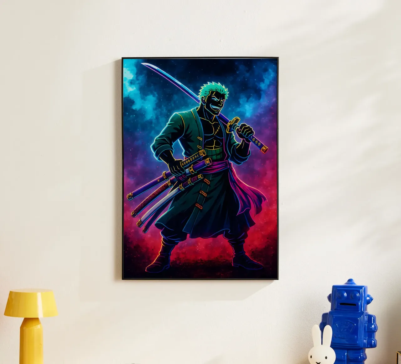 Soul Of One piece Roronoa Zoro alluminio dibond da DGSoulheroes