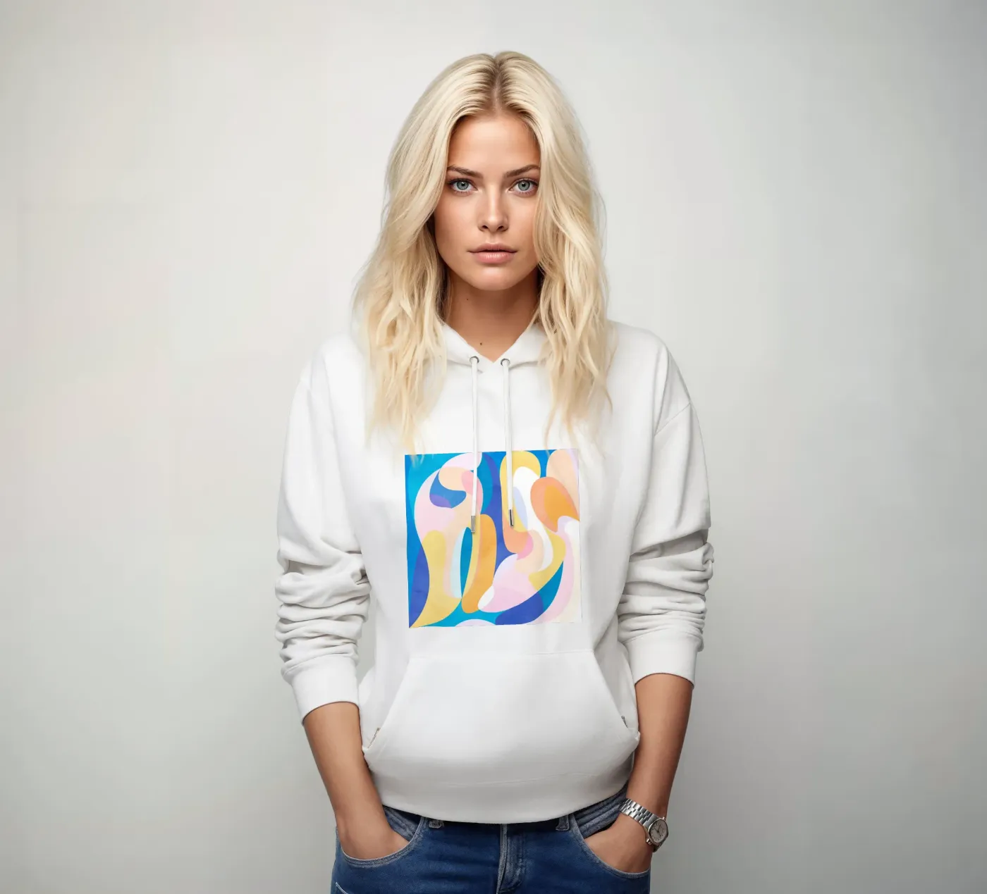 Waves hoodie by Lines Inside
