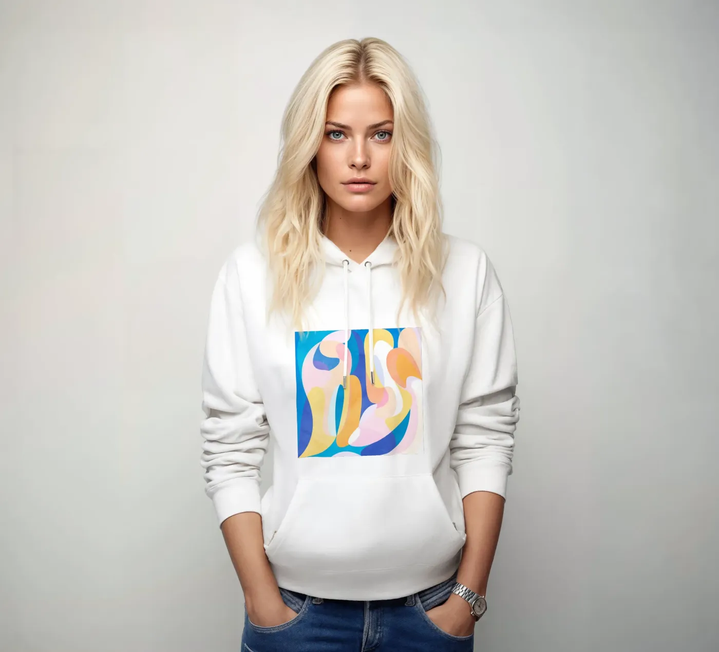 Waves hoodie by Lines Inside