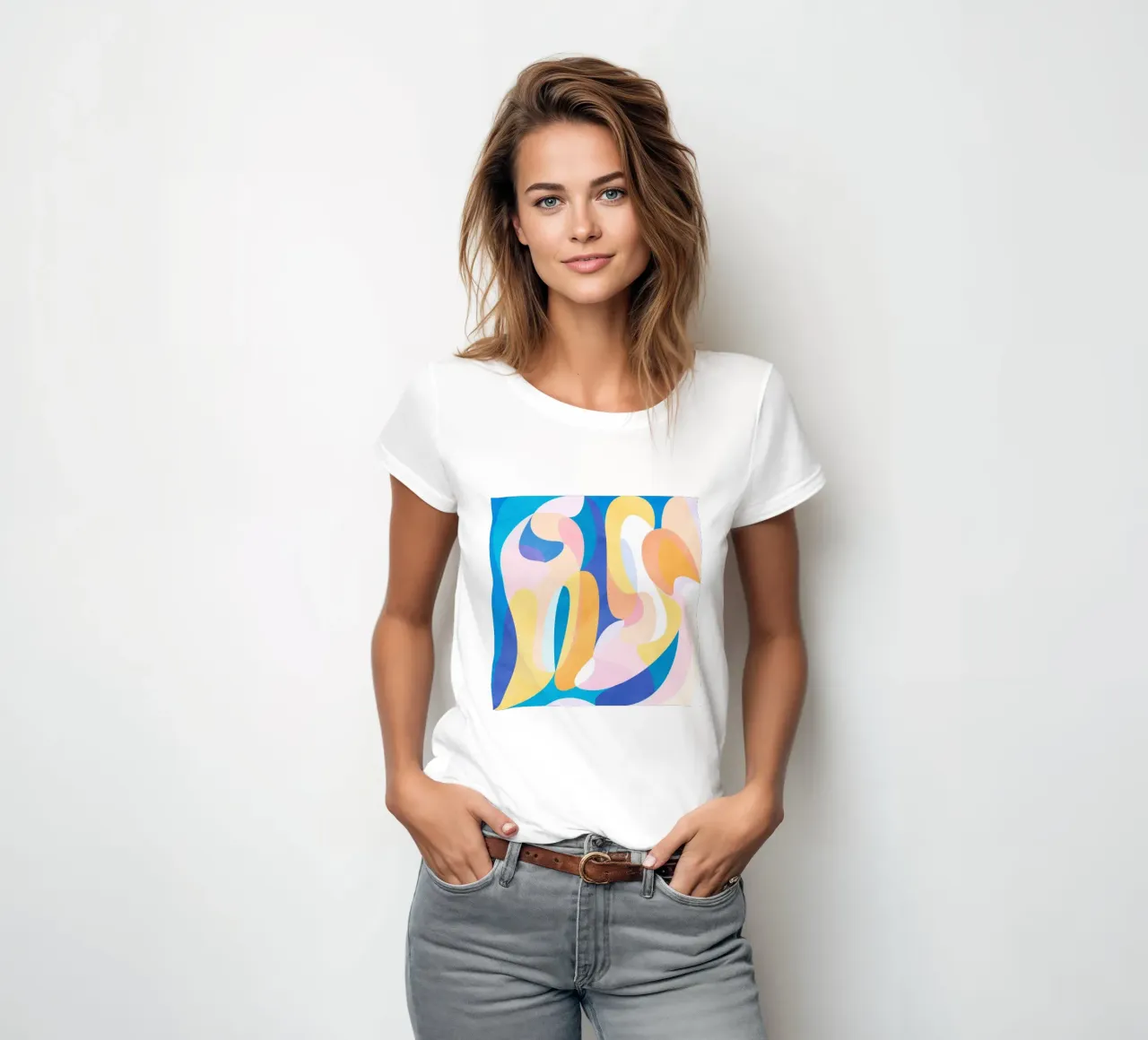 Waves t-shirt da donna da Abstract 888