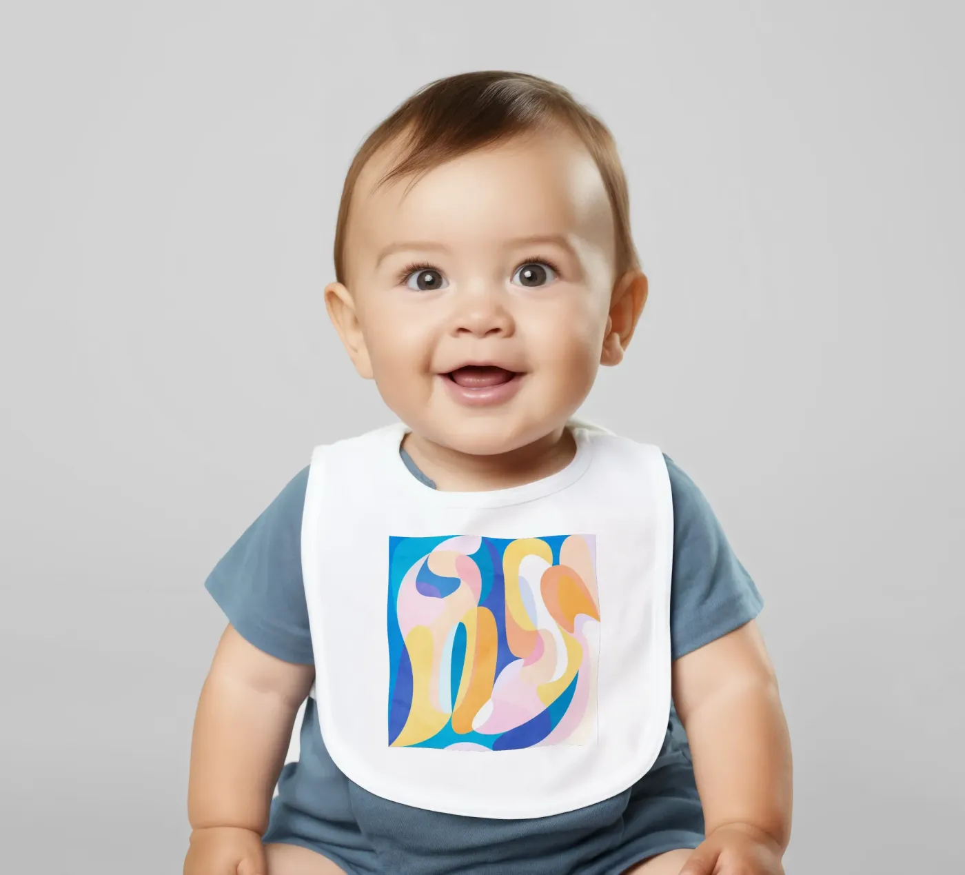 Waves Babylätzchen von Abstract Joy