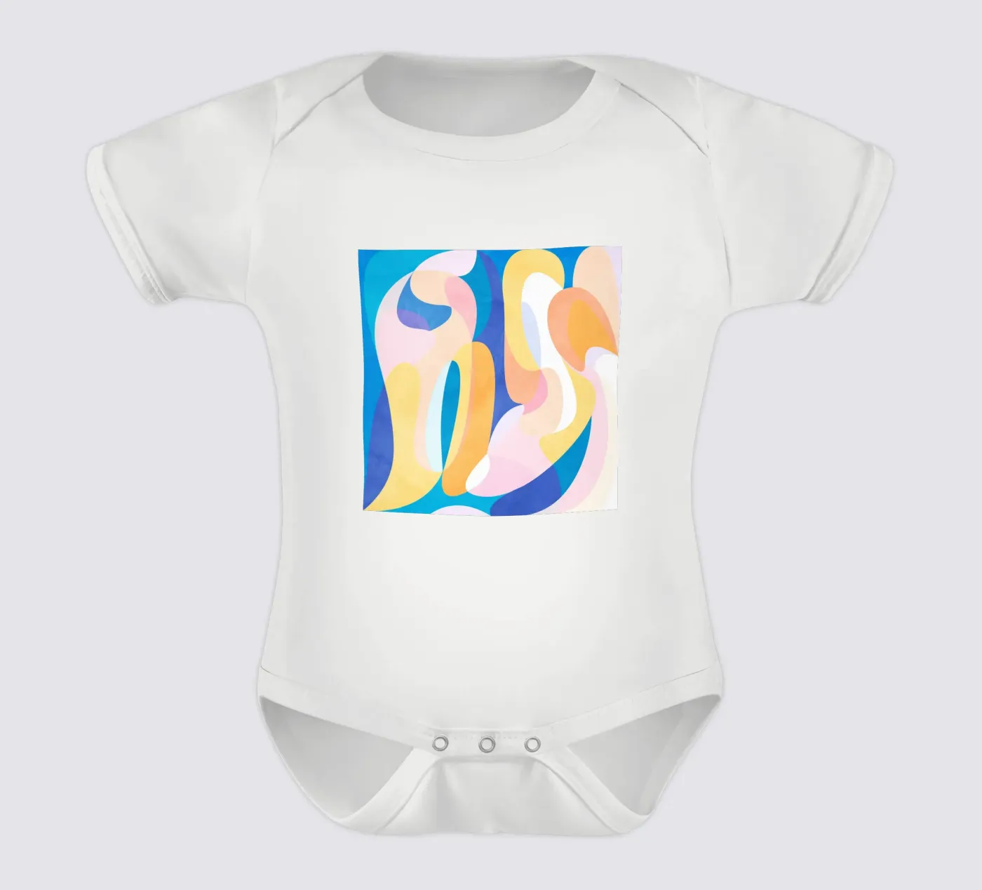 Waves babyrompertje korte mouwen van Lines Inside