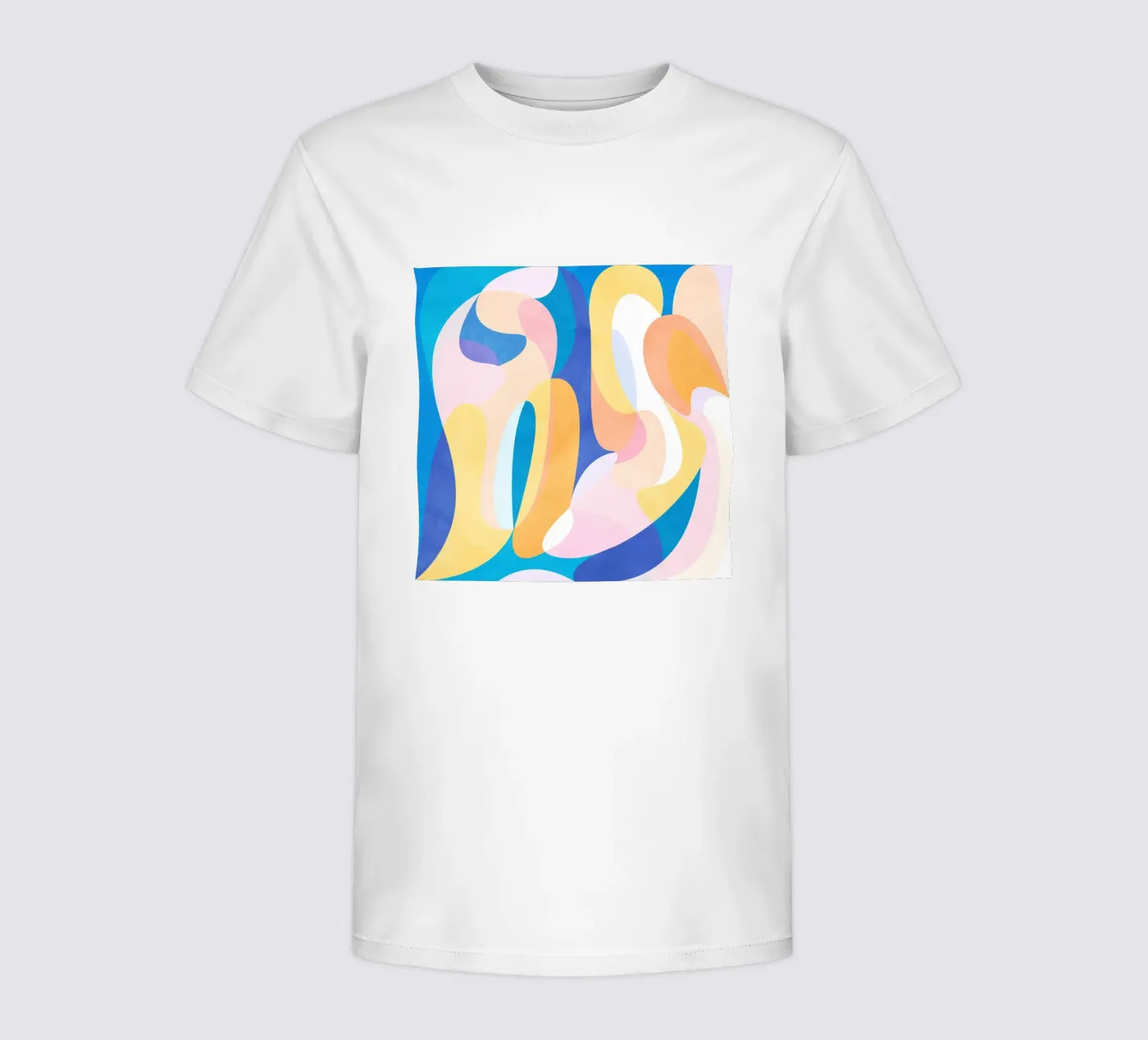 Waves kids t-shirt by Abstract Joy