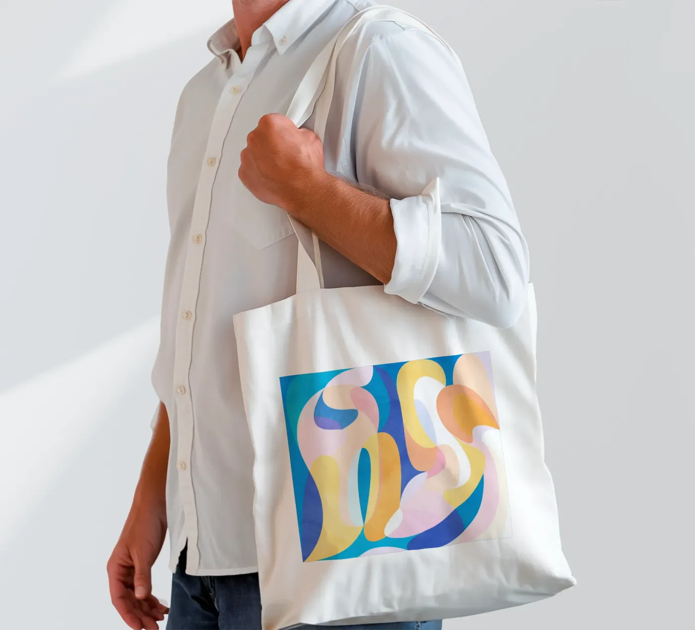 Waves tote bag by Lines Inside