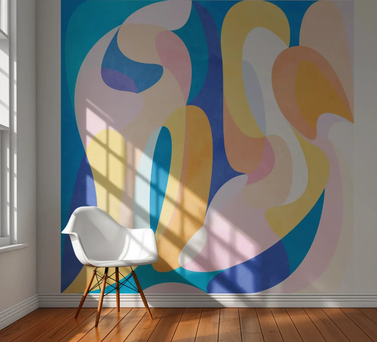 Waves fotobehang van Abstract 888