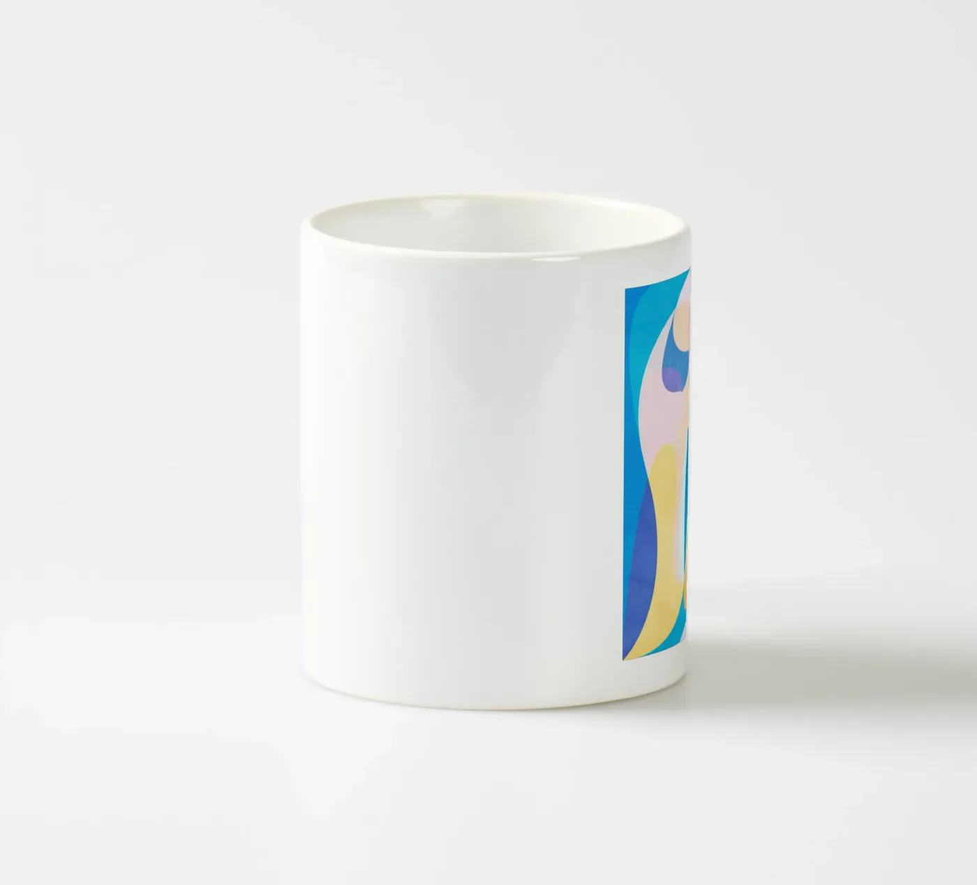 Waves ceramic mug by Abstract Joy