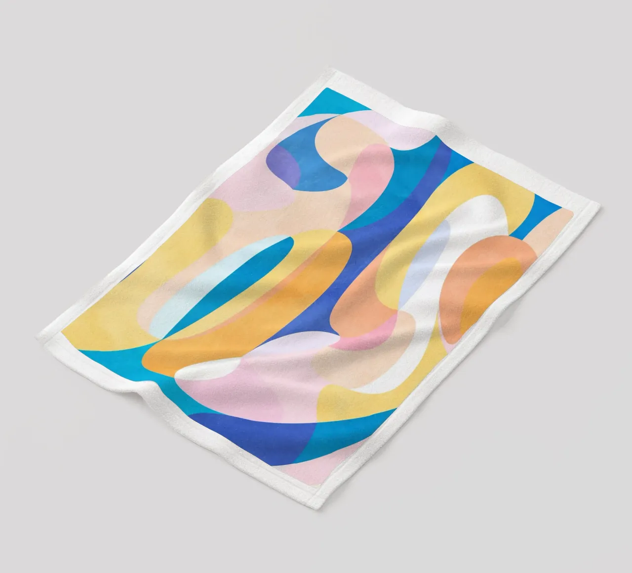 Waves Fleecedecke von Abstract 888