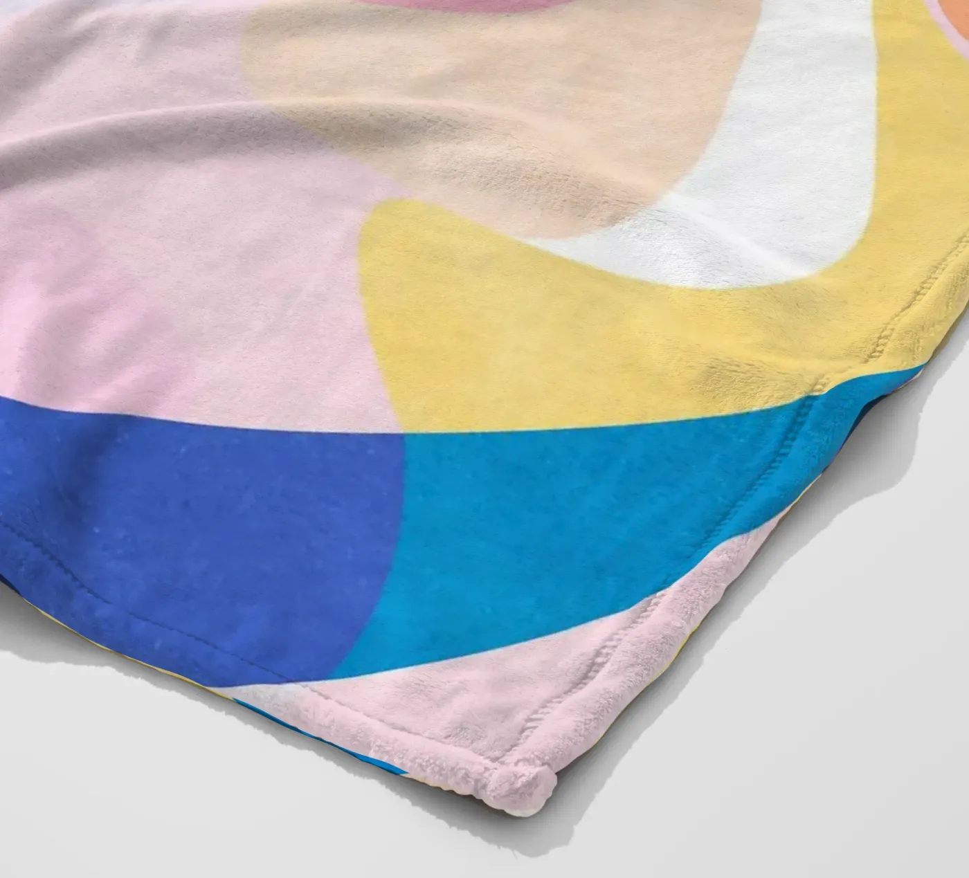 Waves plaid polaire de Abstract Joy