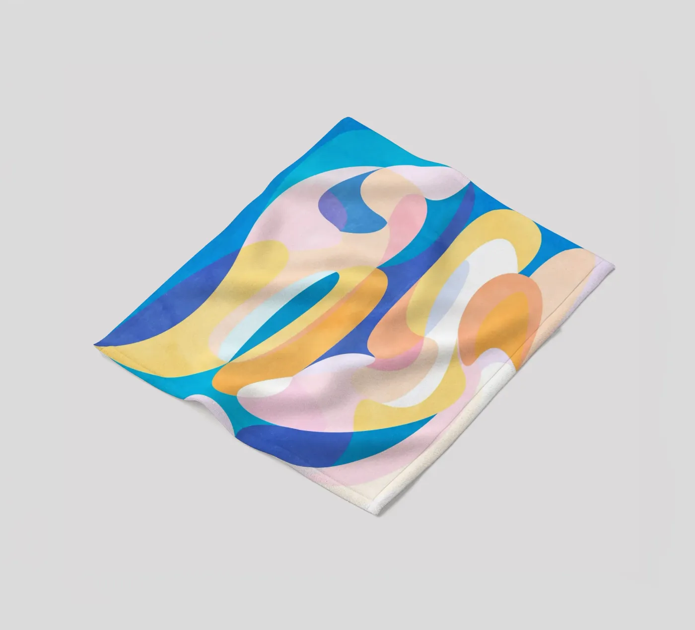 Waves plaid polaire de Abstract Joy