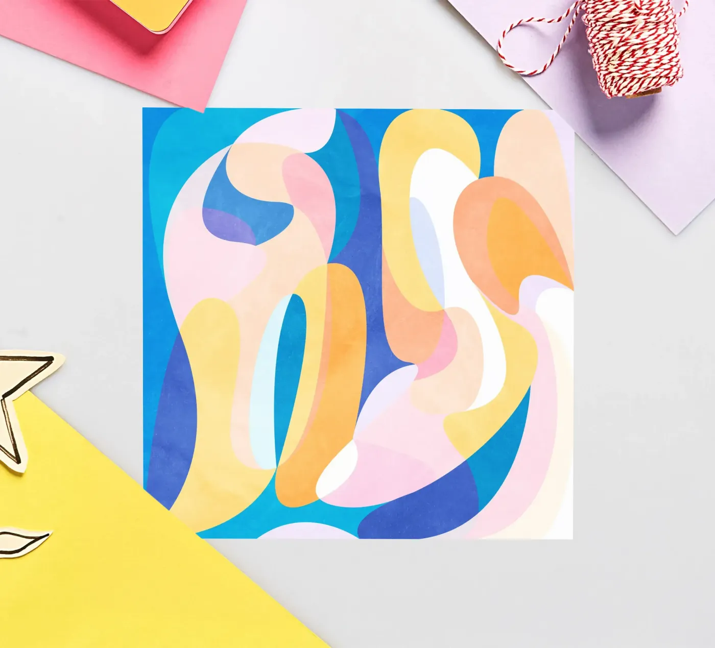 Waves sticker by Abstract Joy