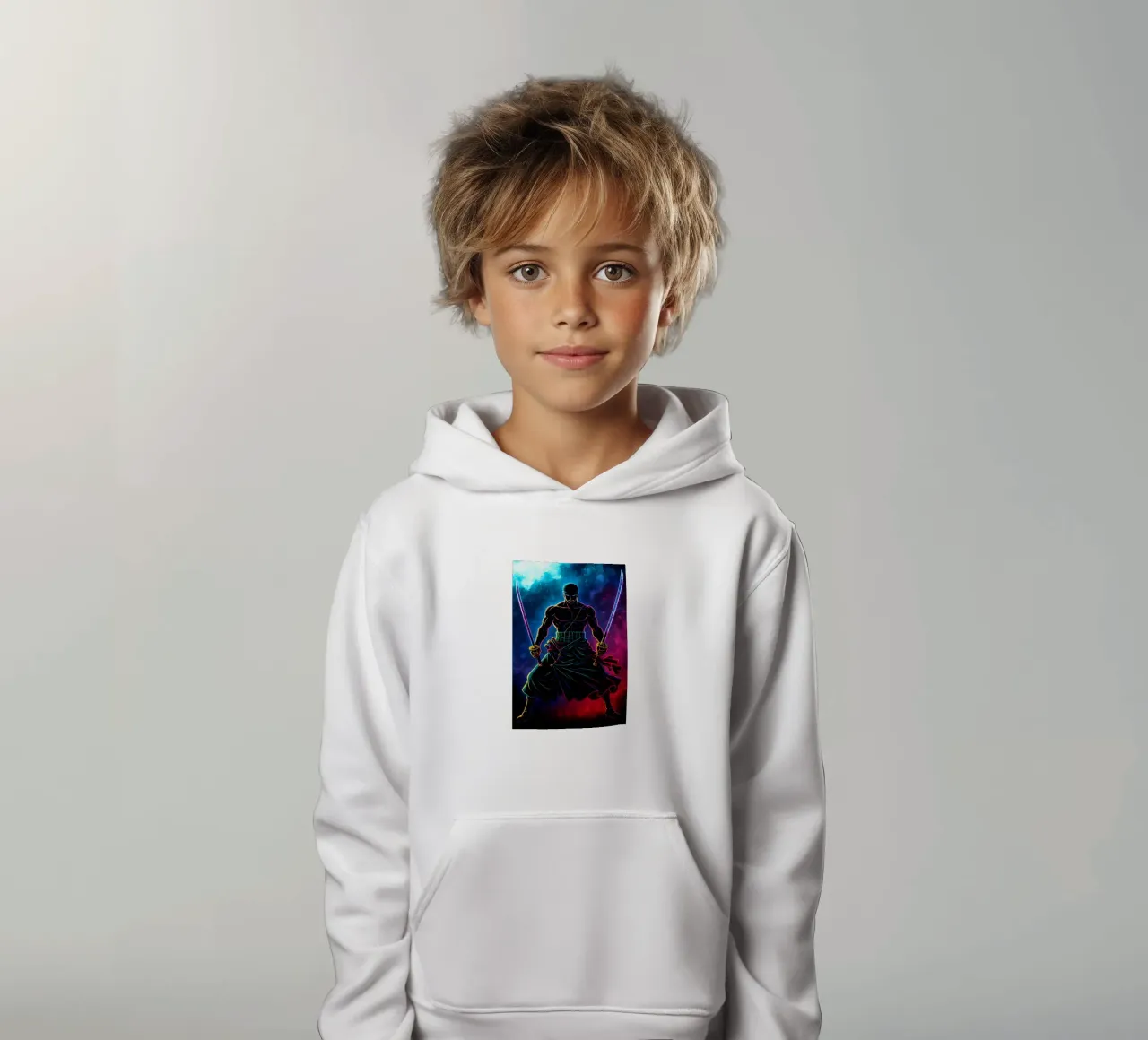 Soul Of One piece Roronoa Zoro felpa bambino con cappuccio da DGSoulheroes